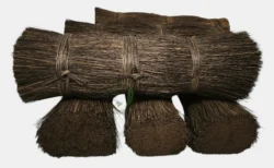 Detailed view of coarse and strong fiber texture. close up gumati fiber texture strong natural fiber